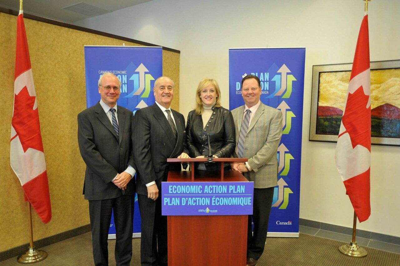 Economic Action Plan annoucement with Minister Fantino